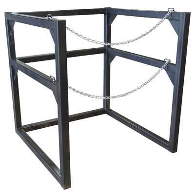 Single 33in Dia. Cryogenic Cylinder Rack, steel - Gas Cylinder Storage