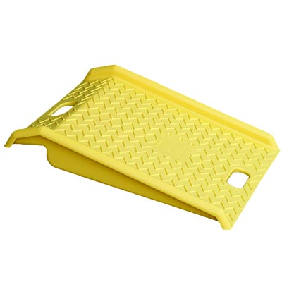 Curb Ramp - Yellow HDPE, hdpe polyethylene - Loading Ramps