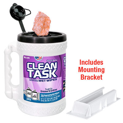 Degreasing Wet Wipes Bucket Dispenser, 70-ct - Industrial Wipes & Rags