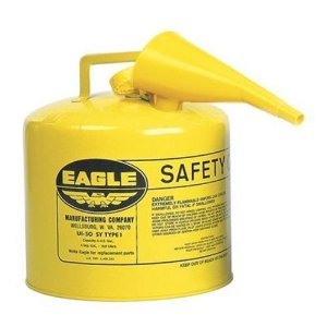5-Gal Diesel Fuel Container WITH Funnel, Yellow - Safety Cans