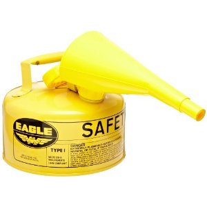 1-Gallon Diesel Fuel Container WITH Funnel, Yellow - Safety Cans