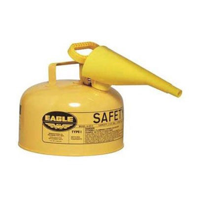 2-Gal Diesel Fuel Container WITH Funnel, Yellow - Safety Cans