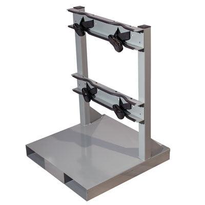 2-Gas Cylinder Forklift Pallet Stand, steel - Gas Cylinder Storage