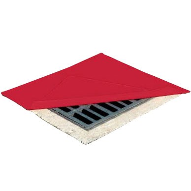 Drain Cover Seal Protector II, 24in x 24in Red - Stormwater Management