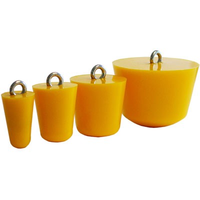 Yellow Drain Plug for Spills 2-In. Dia. 1/Plug, polyurethane - Stormwater Management