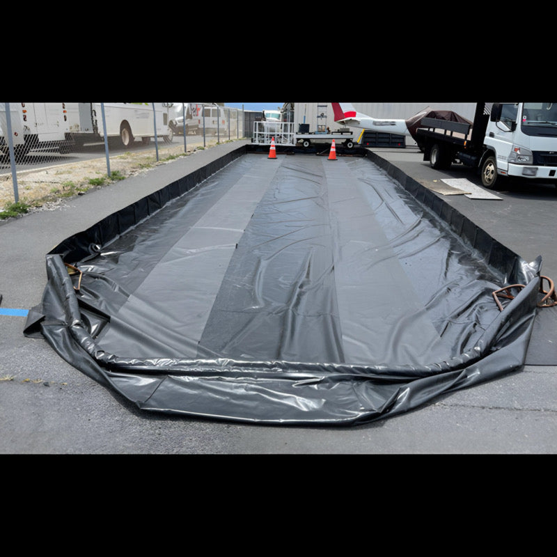 Flex Wall Drive Over & Through Spill Containment Berm, 15x50x1 ft - Spill Containment Berms - Image 2
