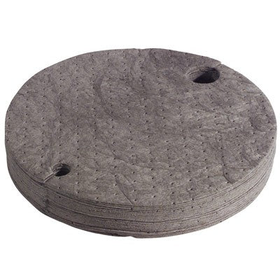 Drum Topper, 22 In. UNIVERSAL, heavy duty, gray, 25/case - Absorbent Mats