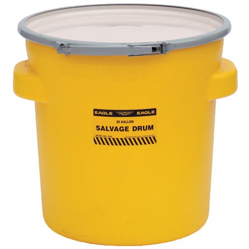 20-Gallon Salvage Drum w/ Metal Lever Lock - Hazardous Waste Containers