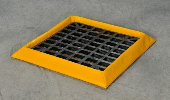 6-Drum Flexible Spill Pallet, w/Grates - Spill Containment Pallets