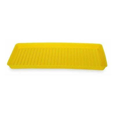 18in Utility Tray, Yellow Poly, 5-Gal Capacity - Spill Containment Trays
