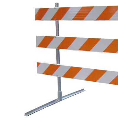 Type 3 Economy Traffic Barricade Metal Upright - Traffic Safety Supplies