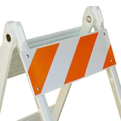 Folding Barricade 8" x 24" Plastic Top Panel - Traffic Safety Supplies