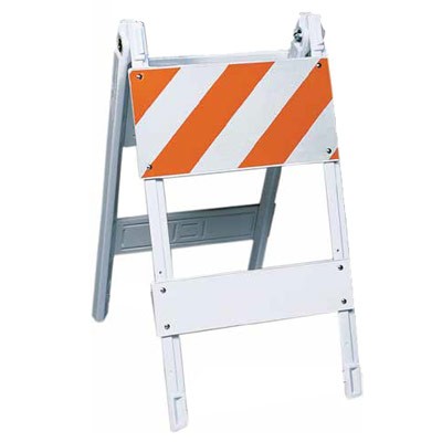 Type I Plastic Folding Barricade, 12" Top Panels - Traffic Safety Supplies