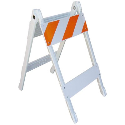 Type I Plastic Folding Barricade, 8" Top Panels - Traffic Safety Supplies
