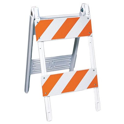 Type II Plastic Folding Barricade, 8" Panels - Traffic Safety Supplies