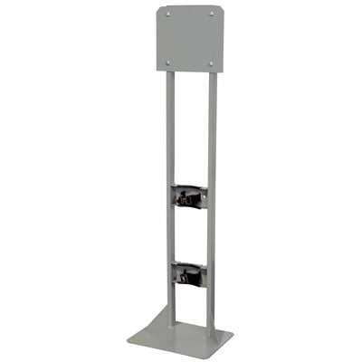 Floor Mount Single Gas Cylinder Stand Process Station, steel - Gas Cylinder Storage