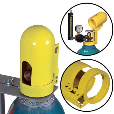 High Pressure Gas Cylinder Safety Snap Cap, Coarse Thread, steel - Gas Cylinder Storage