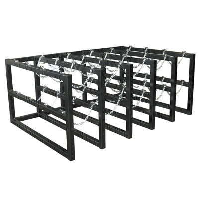 20-Tank Gas Cylinder Rack, 5w x 4d, steel - Gas Cylinder Storage