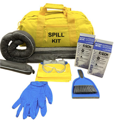 Duffel Bag Fleet Cab Spill Kit, Universal (Absorbent/Broom/Pan)