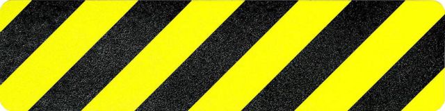6-In Hazard Black/Yellow Non-Slip Tread, SINGLE TREAD - Safety Products