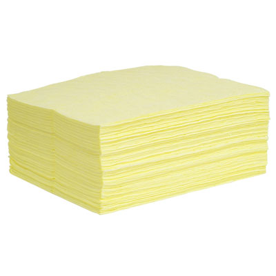Hazmat Absorbent Pads, 15x19 in. Light Weight 100/case - Absorbent Pads & Rolls