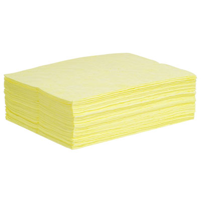 Hazmat Absorbent Pads, 15x19 in. Medium Weight, 50/case, 12.35 gal capacity