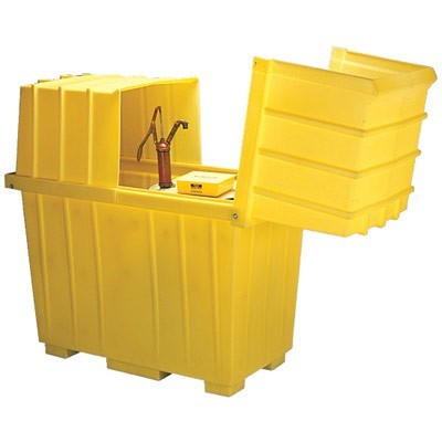 2-Drum High-Profile Covered Dispensing Workstation, 220 gallon capacity - Safety Cans