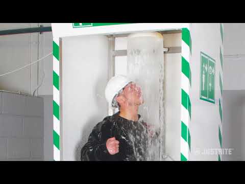 Emergency Shower Cubicle with Internal Eyewash & 120V Sump Pump - manufacturer product image 2