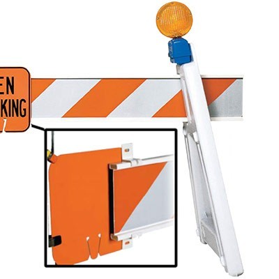 Plastic i-Beam Barrier Rail Sign Clip - Traffic Safety Supplies
