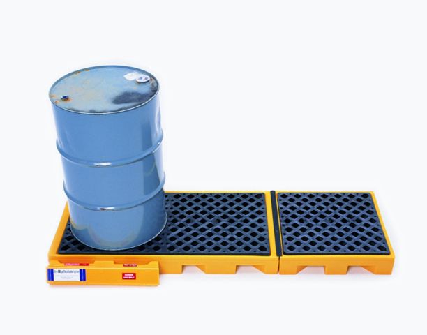 3-Drum Inline Spill Pallet - Spill Containment Pallets