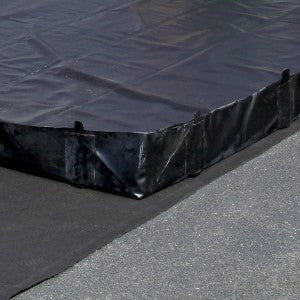 Ground Cover Mat 12x12' for Instant Berm, black, non - Spill Containment Berms
