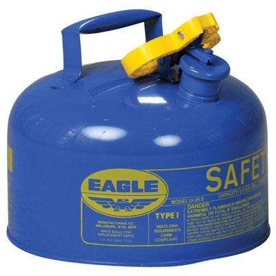 2.5-Gal Kerosene Can. NO Funnel, Blue - Safety Cans