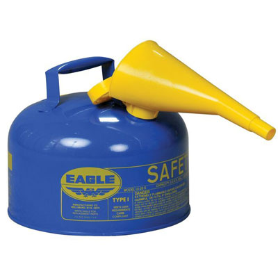 2.5-Gal Kerosene Can WITH Funnel, Blue - Safety Cans