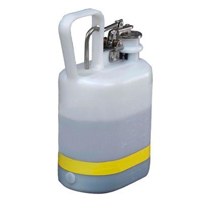 1-Gal Poly Laboratory Container - NO Funnel, White - Safety Cans