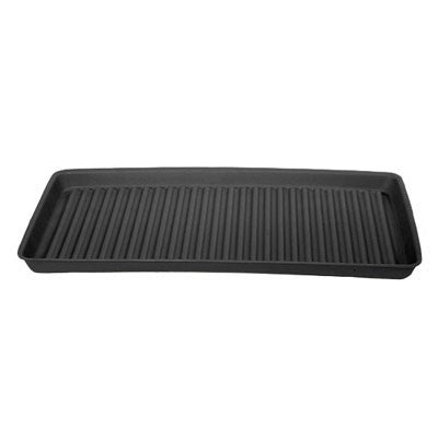 18in Utility Tray, Black Poly, 5-Gal Capacity - Spill Containment Trays