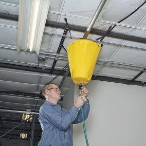 Pipe Leak Diverter, yellow, vinyl - Roof & Ceiling Leak Diverters