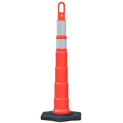 42" Loop Handle Delineator Cone w/16lb Base, polyethylene - Traffic Safety Supplies