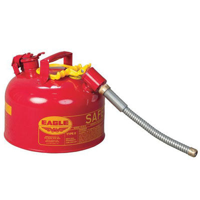 2 Gallon Type II Safety Can - 7/8" Spout, Red - Safety Cans