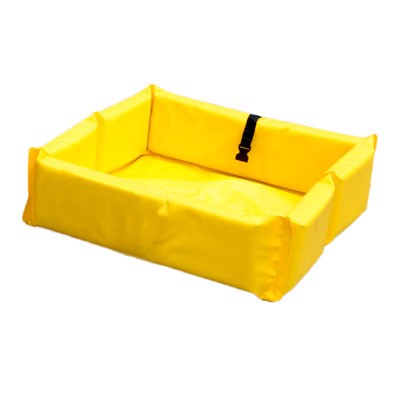 Mini Foam Wall Containment Berm 2x2 Ft, yellow, 18 oz pvc, 18 oz capacity - Spill Containment Berms