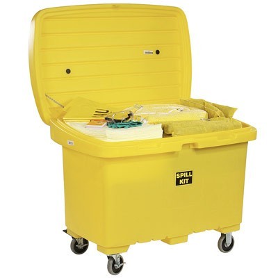 Emergency Response Mobile Spill Kit Cart, Hazmat, 5in. wheels - Spill Kits