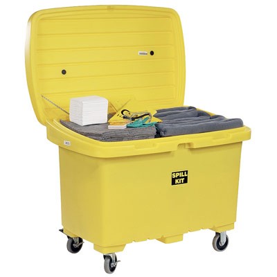 Emergency Response Mobile Spill Kit Cart, Universal, 5in. wheels - Spill Kits