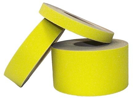 SINGLE ROLL 4-In Yellow Non-Slip Tape, 4 inch x 60 feet - Safety Products