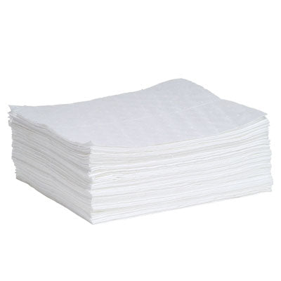 Oil Absorbent Pads, Bonded, Heavy Weight, 50 Pack - Absorbent Pads & Rolls