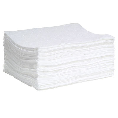 Oil Absorbent Pads, Bonded, Light Weight, 100 pack - Absorbent Pads & Rolls