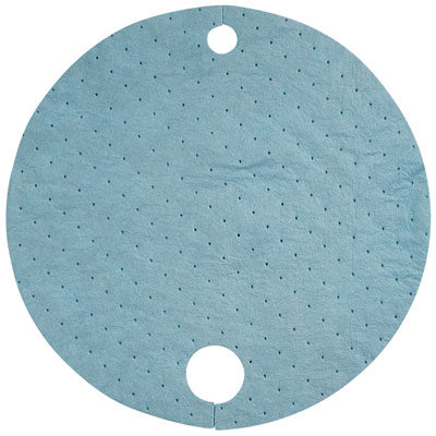 Drum Topper, 22 In. OIL ONLY, heavy duty, blue, 25/case - Absorbent Mats