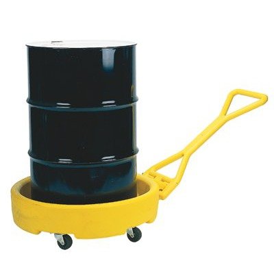 Single Drum Cart (Bogie), 12 gallon capacity - Spill Containment Pallets