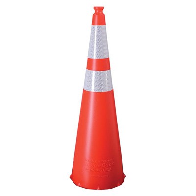 36" Traffic Cone Stem, Orange Polyethylene - Traffic Safety Supplies