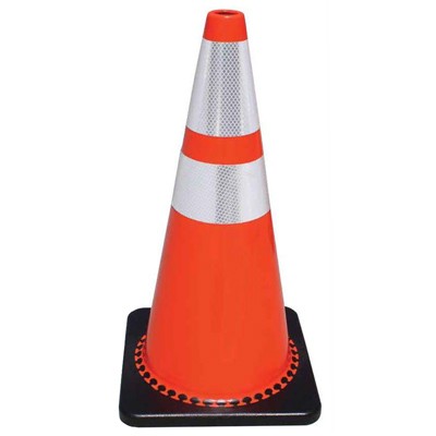 28" Traffic Cone, Orange PVC - Traffic Safety Supplies