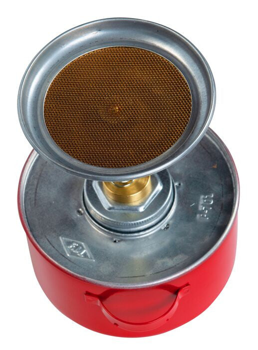 1-Quart Plunger Can, Red Steel. 8.25" Dia. x 8"H - manufacturer product image 2