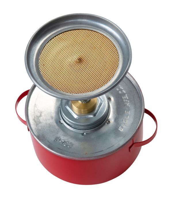 1-Quart Plunger Can, Red Steel. 8.25" Dia. x 8"H - manufacturer product image 3